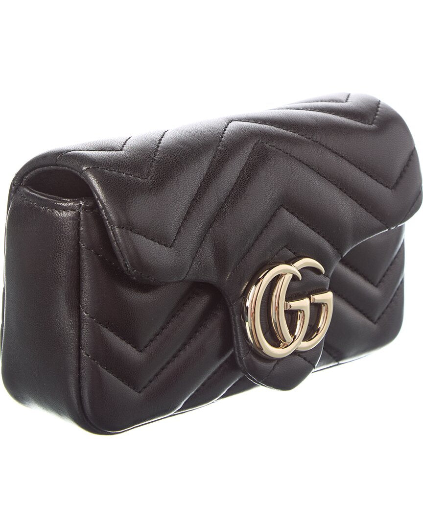 Gucci Gucci Marmont Mini Leather Shoulder Bag