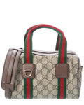 Gucci Mini Gucci Supreme Canvas & Leather Shoulder Bag