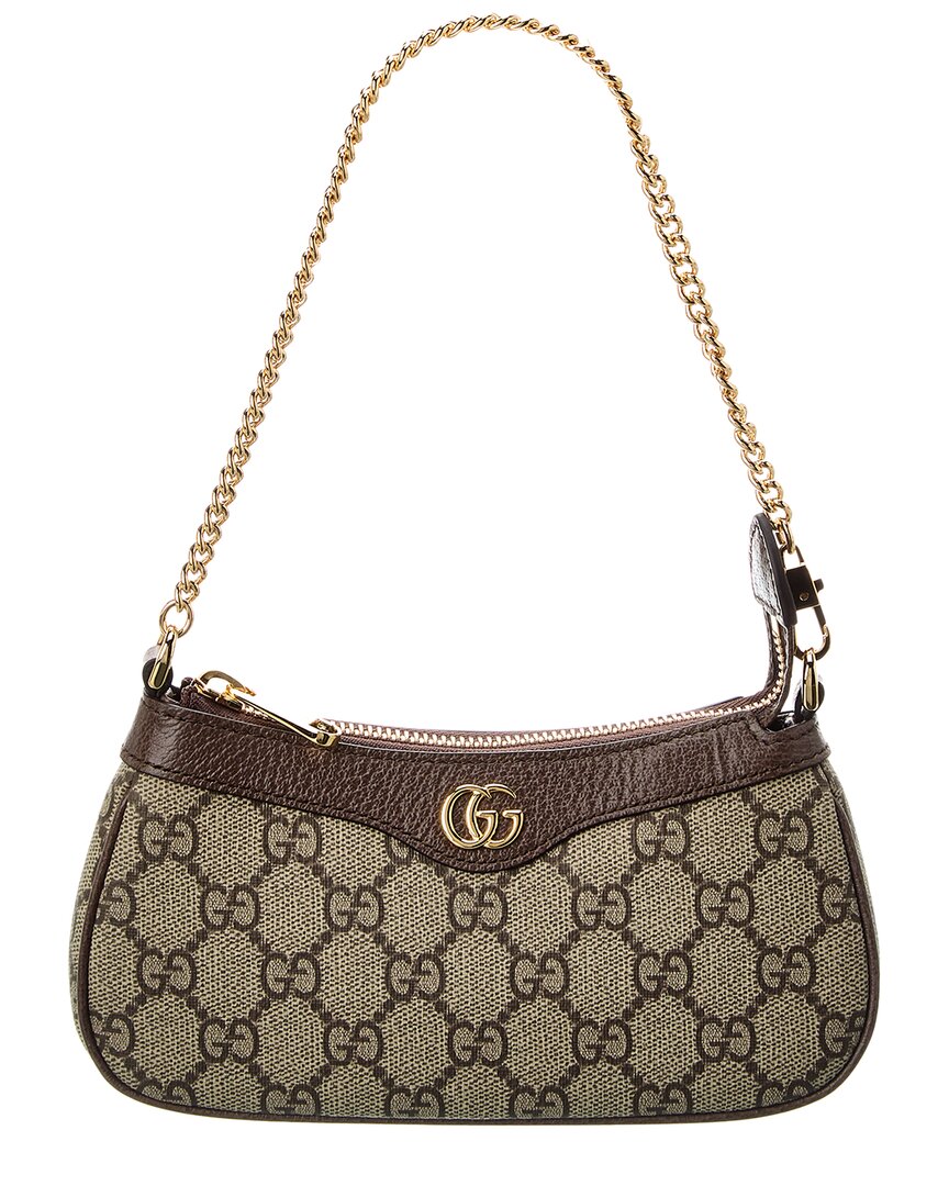 Gucci Ophidia Mini Gucci Supreme Canvas & Leather Shoulder Bag
