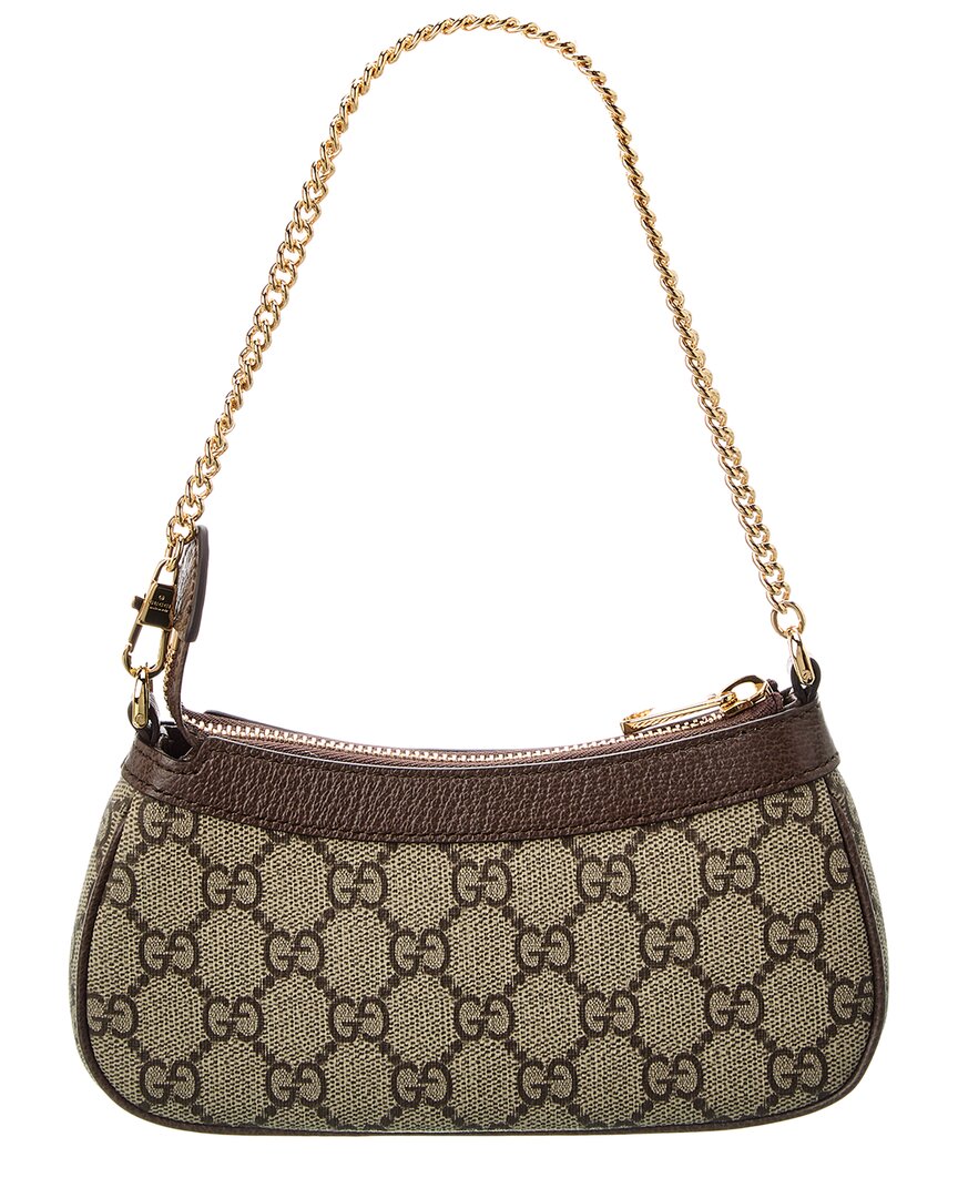 Gucci Ophidia Mini Gucci Supreme Canvas & Leather Shoulder Bag