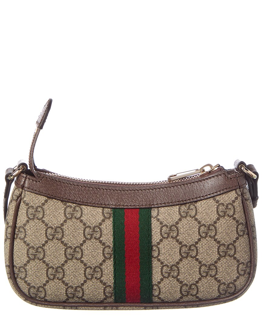 Gucci Ophidia Mini Gucci Supreme Canvas & Leather Shoulder Bag