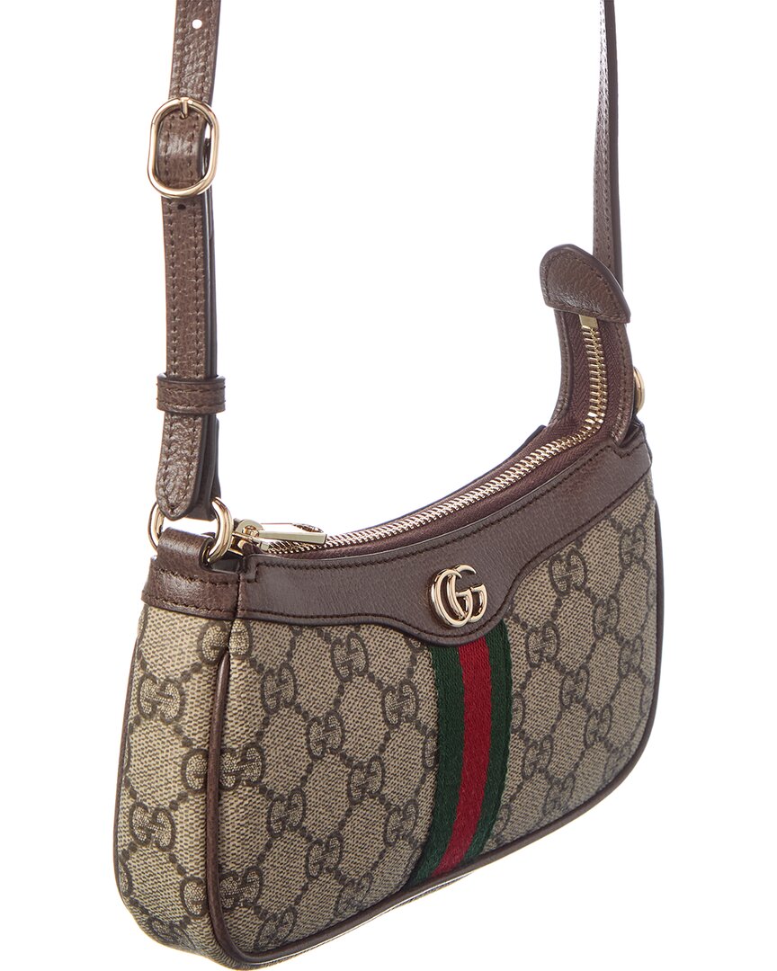Gucci Ophidia Mini Gucci Supreme Canvas & Leather Shoulder Bag