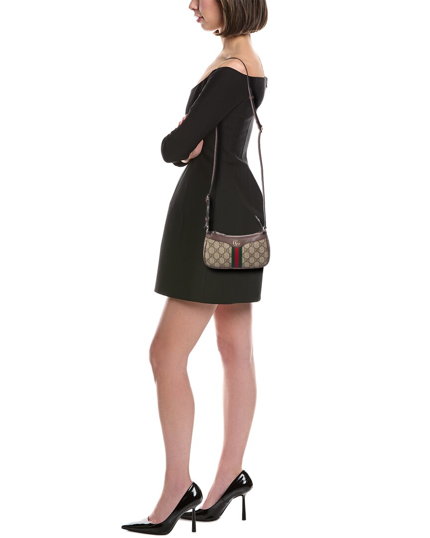 Gucci Ophidia Mini Gucci Supreme Canvas & Leather Shoulder Bag
