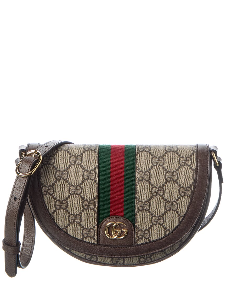 Gucci Ophidia Mini Gucci Supreme Canvas & Leather Shoulder Bag