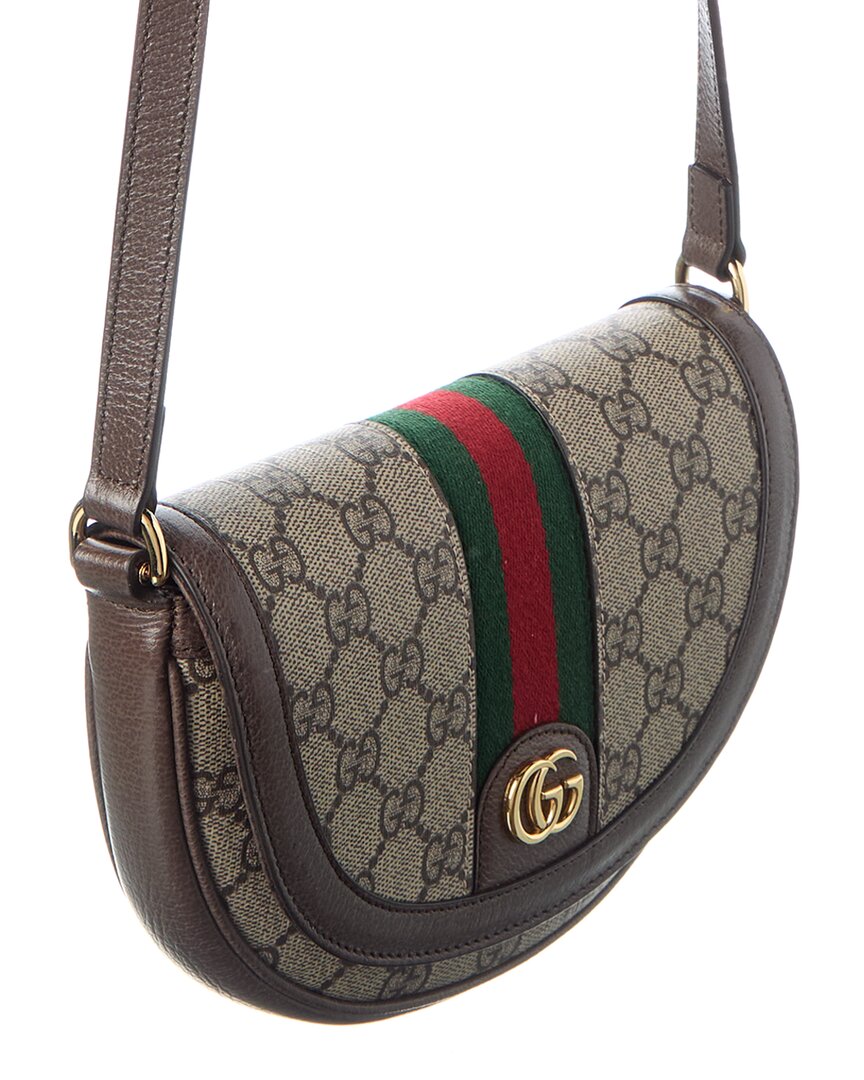 Gucci Ophidia Mini Gucci Supreme Canvas & Leather Shoulder Bag