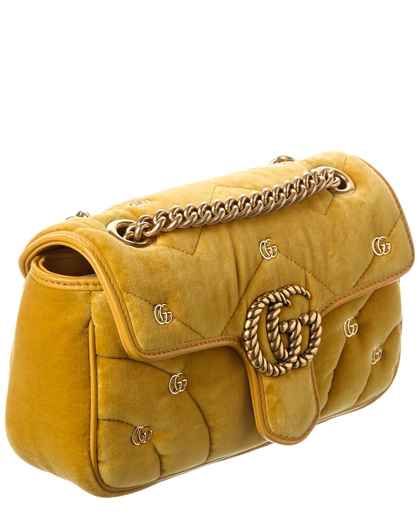 Gucci Gucci Marmont Matelasse Suede Shoulder Bag