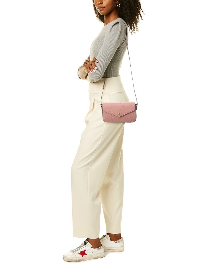 Gucci Gucci Super Mini Leather Shoulder Bag
