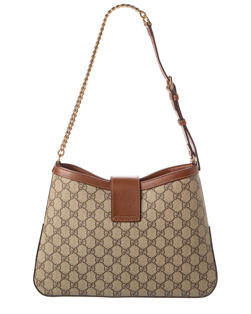 Gucci Padlock Medium Gucci Supreme Canvas & Leather Shoulder Bag