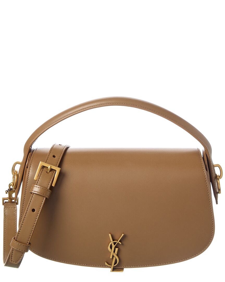 Saint Laurent Voltaire Box Leather Shoulder Bag