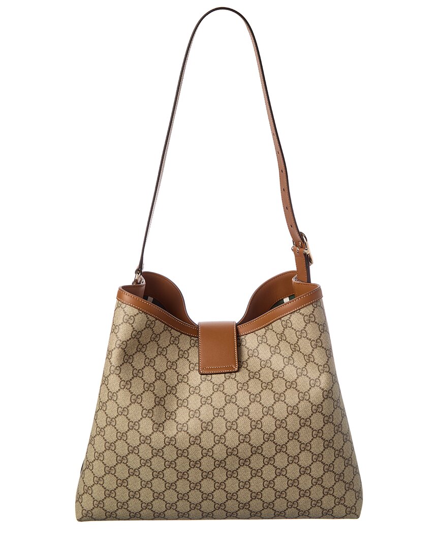 Gucci Padlock Large Gucci Supreme Canvas & Leathe Tote