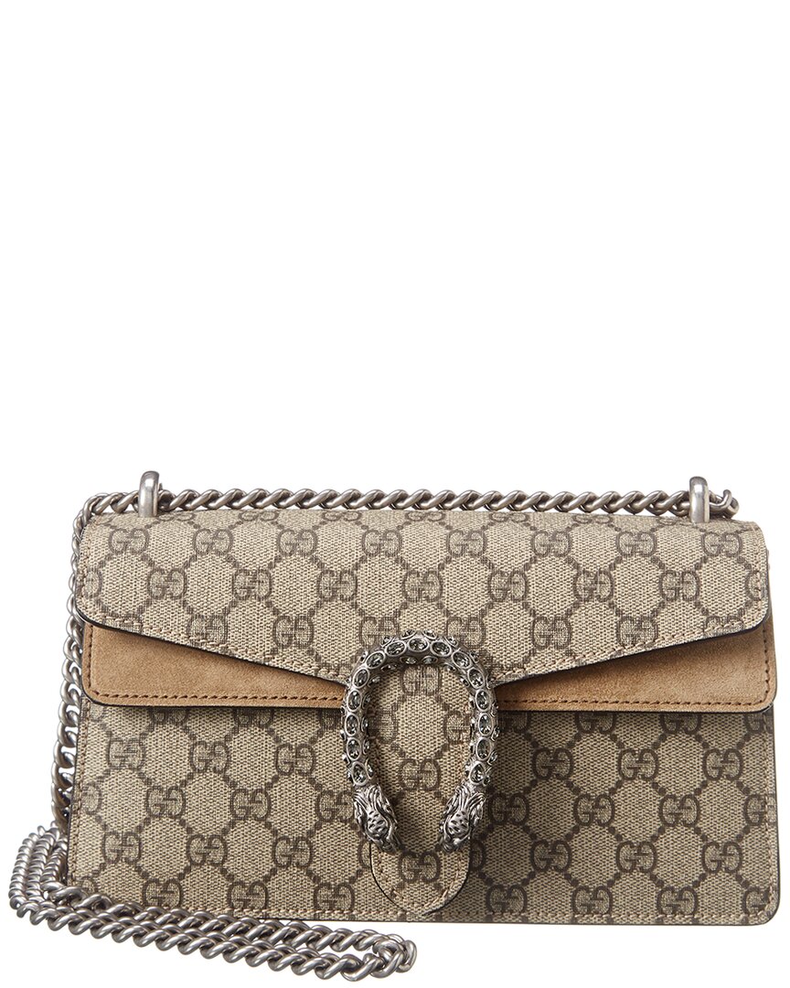 Gucci Dionysus Small Gucci Supreme Canvas & Suede Shoulder Bag