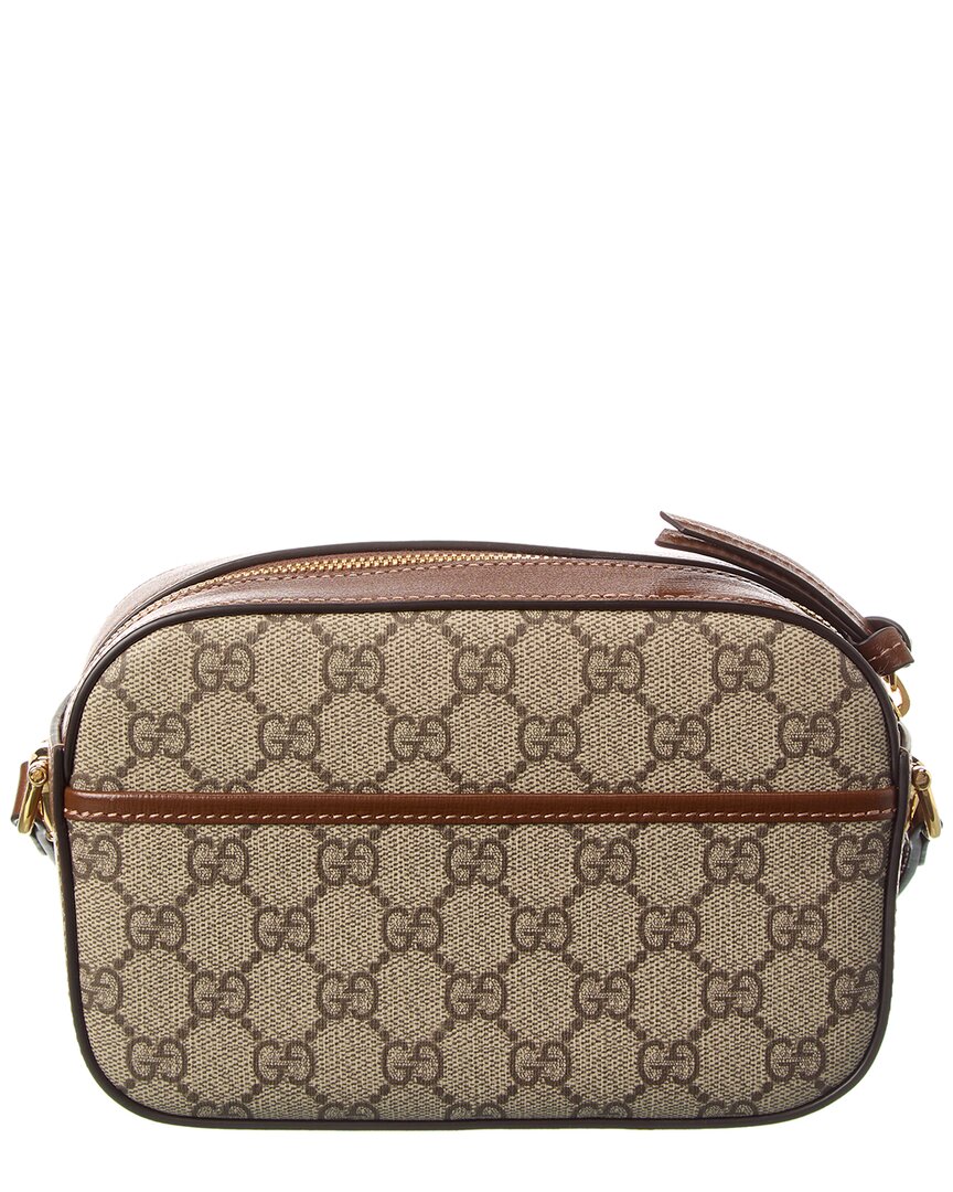 Gucci Horsebit 1955 Small Gucci Supreme Canvas & Leather Shoulder Bag
