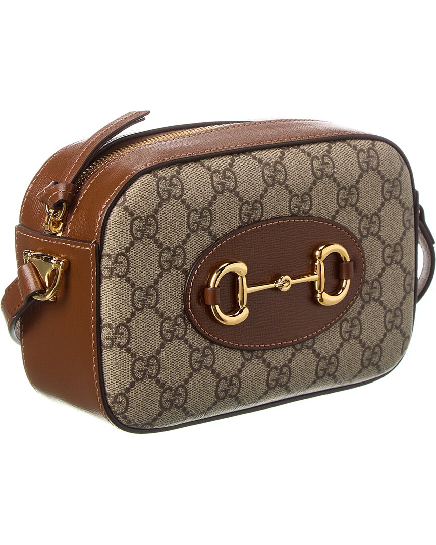 Gucci Horsebit 1955 Small Gucci Supreme Canvas & Leather Shoulder Bag