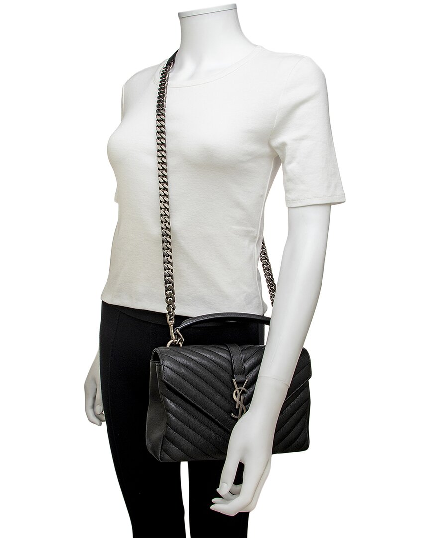 Saint Laurent College Medium Leather Shoulder Bag