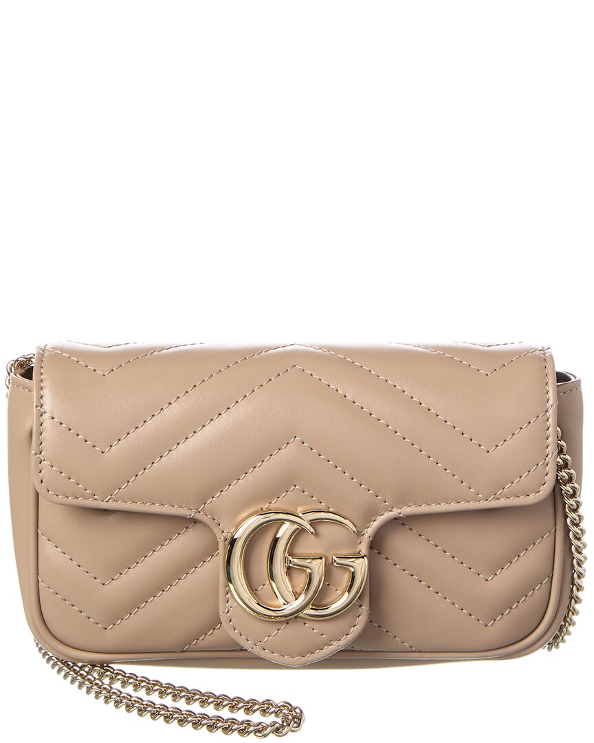 Gucci Gucci Marmont Super Mini Leather Shoulder Bag