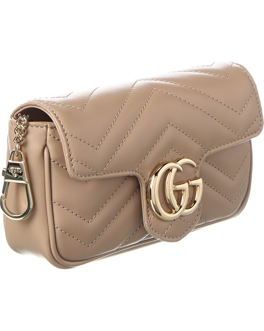 Gucci Gucci Marmont Super Mini Leather Shoulder Bag