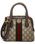 Gucci Ophidia Mini Gucci Supreme Canvas & Leather Top Handle Bag
