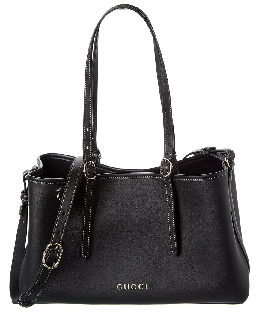 Gucci Gucci Emblem Small Leather Tote