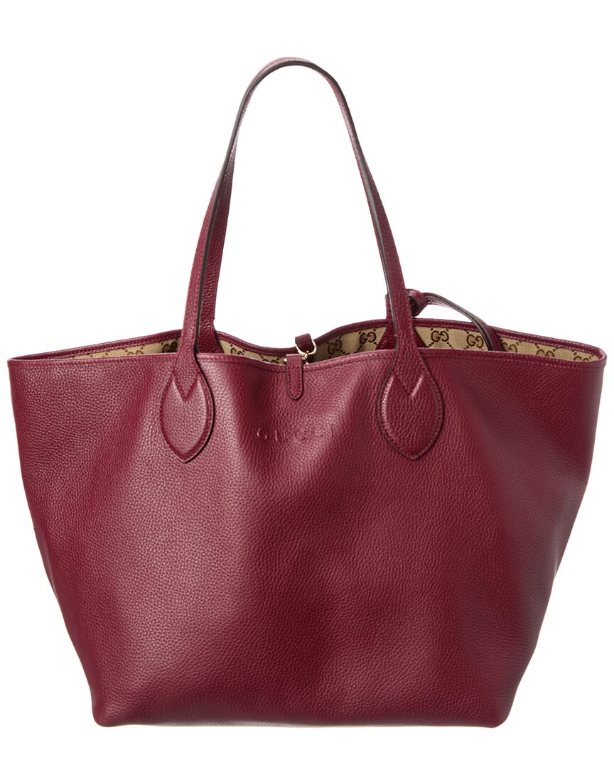 Gucci Totissima Large Reversible Leather & Gucci Canvas Tote