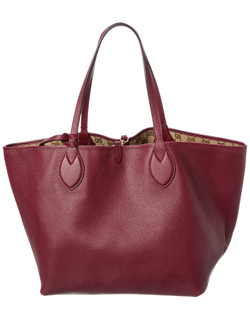Gucci Totissima Large Reversible Leather & Gucci Canvas Tote