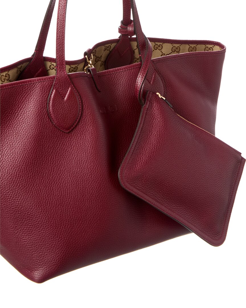 Gucci Totissima Large Reversible Leather & Gucci Canvas Tote
