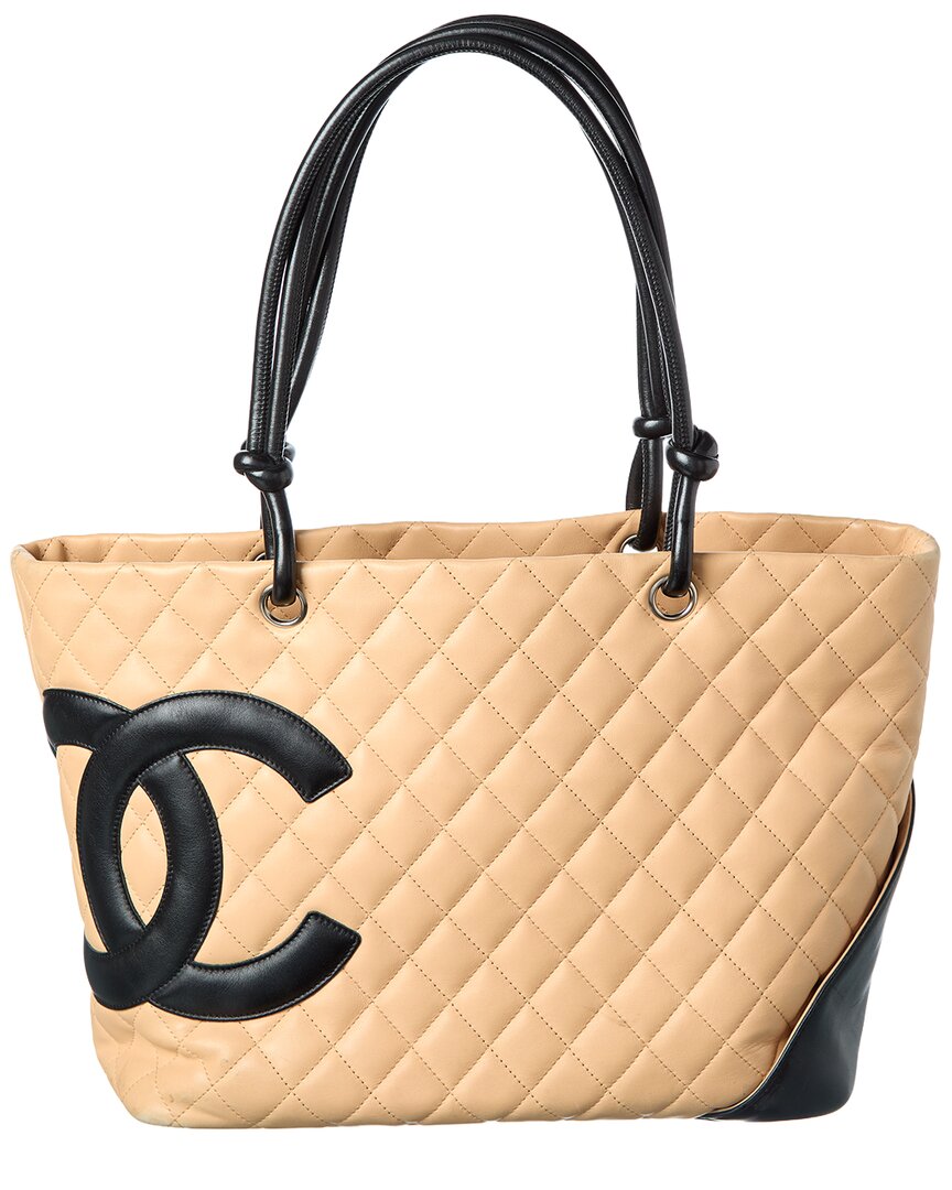 Chanel Black Quilted  Leather Large Cambon Tote ( 1"1 Rep)