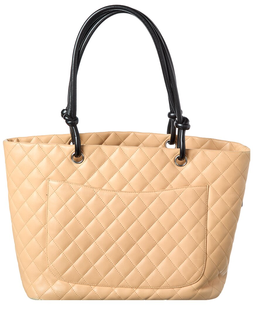 Chanel Black Quilted  Leather Large Cambon Tote ( 1"1 Rep)
