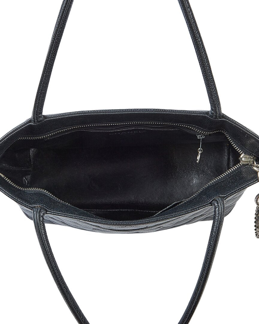 Chanel Black Caviar Leather Medallion Tote Shw ( 1"1 Rep)