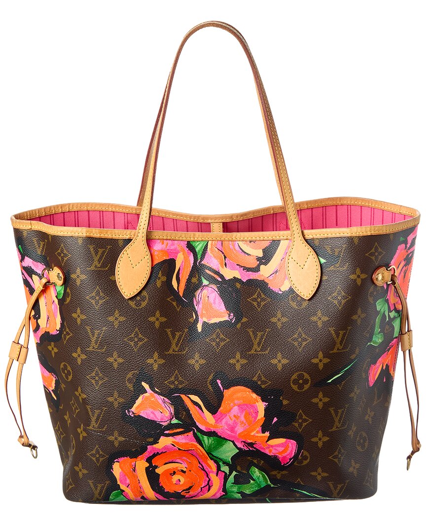 Louis Vuitton Br1"1 Rep Monogram Roses Coated Canvas Neverfull ( Pre-