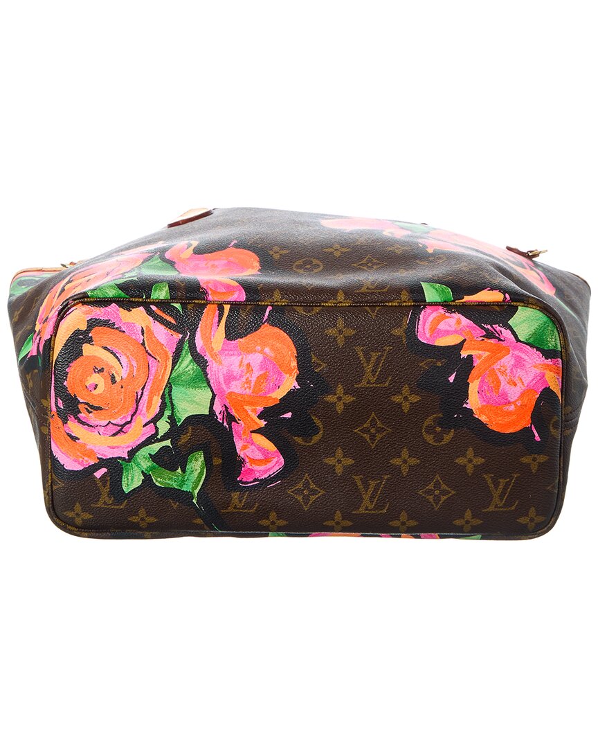 Louis Vuitton Br1"1 Rep Monogram Roses Coated Canvas Neverfull ( Pre-