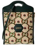 Gucci Centennial 100 Medium Canvas & Leather Tote