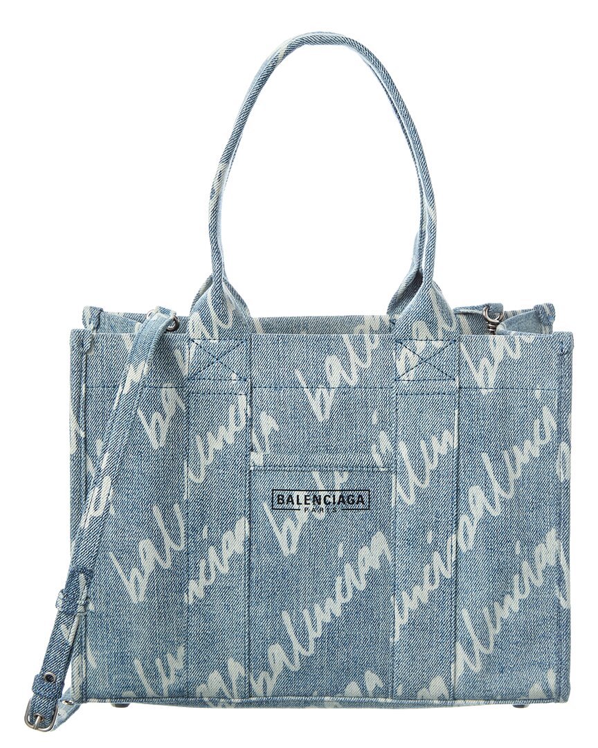 Balenciaga Hardware Small Denim Tote