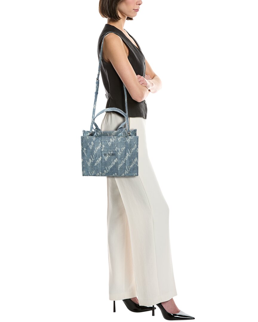 Balenciaga Hardware Small Denim Tote
