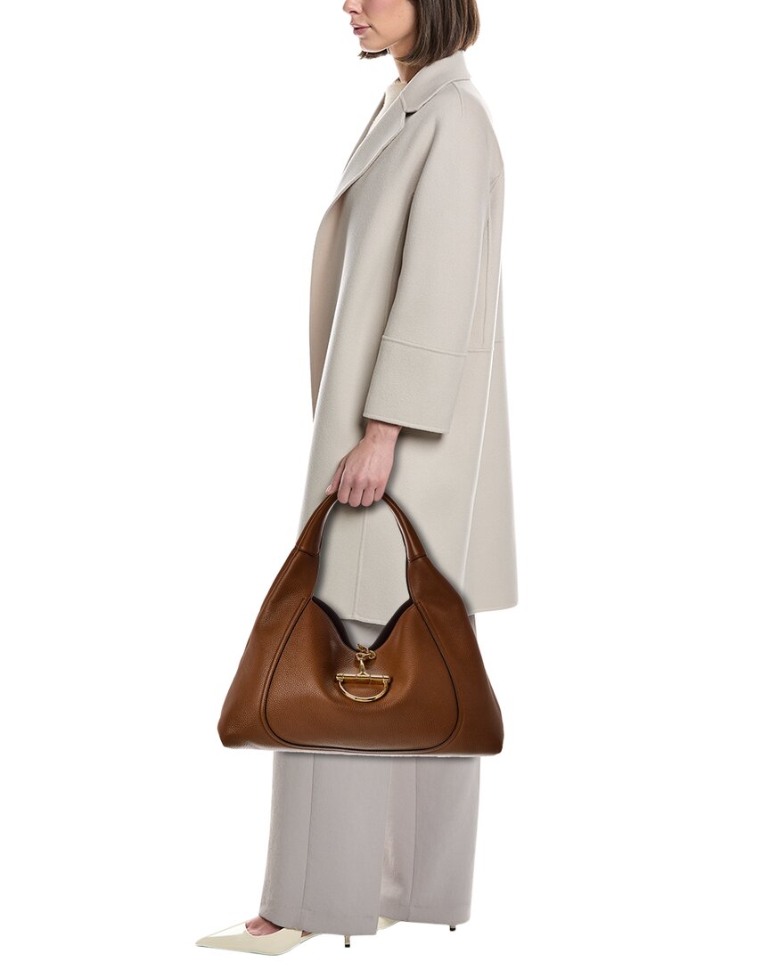 Gucci Softbit Maxi Leather Shoulder Bag