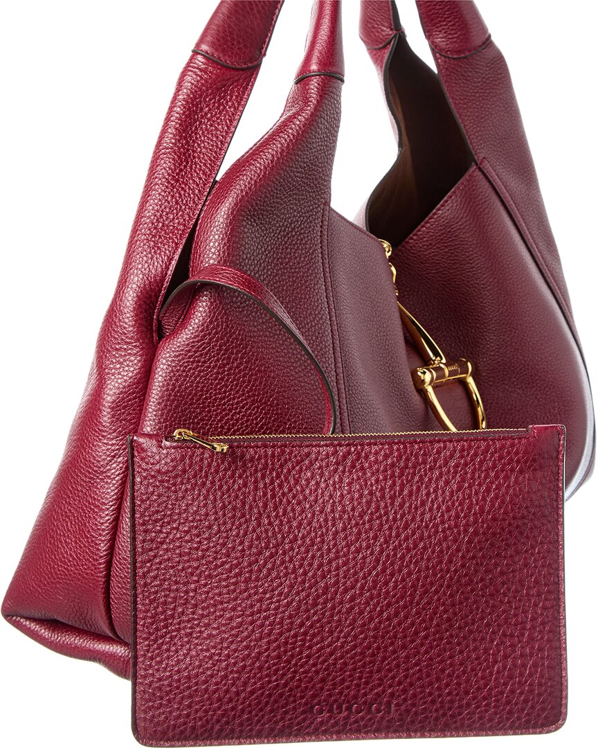 Gucci Softbit Maxi Leather Shoulder Bag