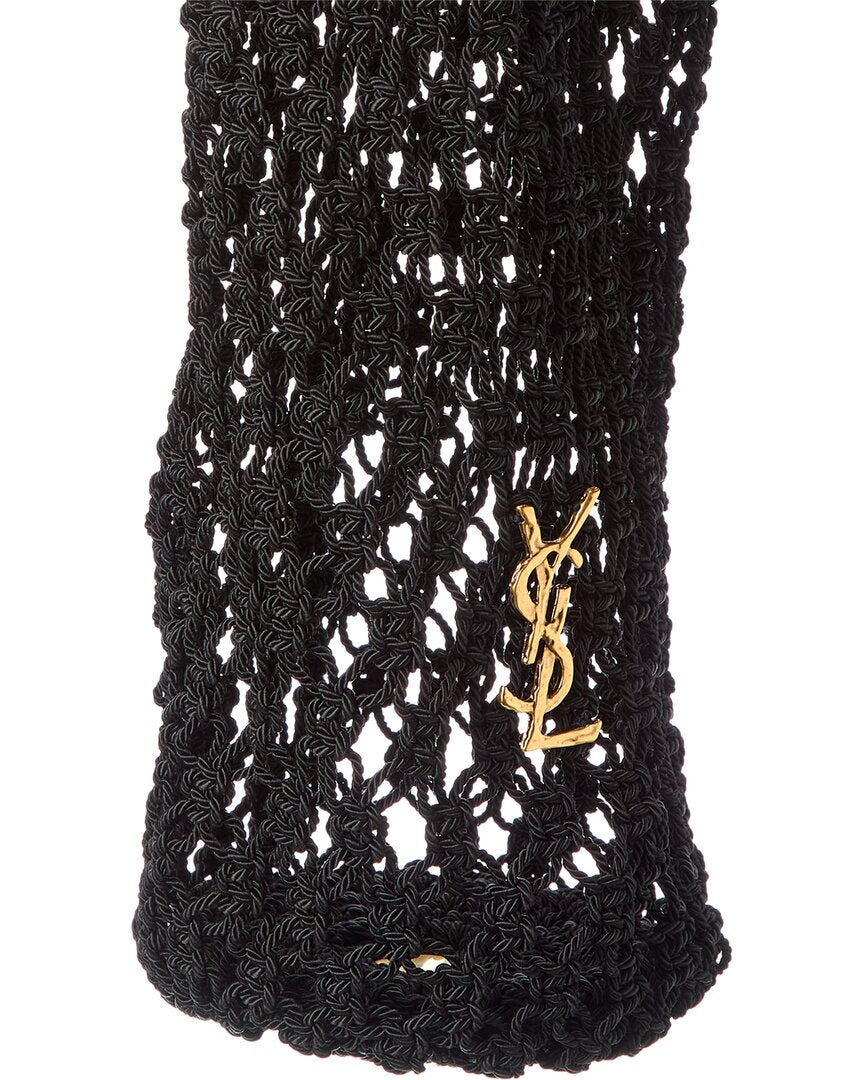 Saint Laurent Cassandre Large Crochet Tote