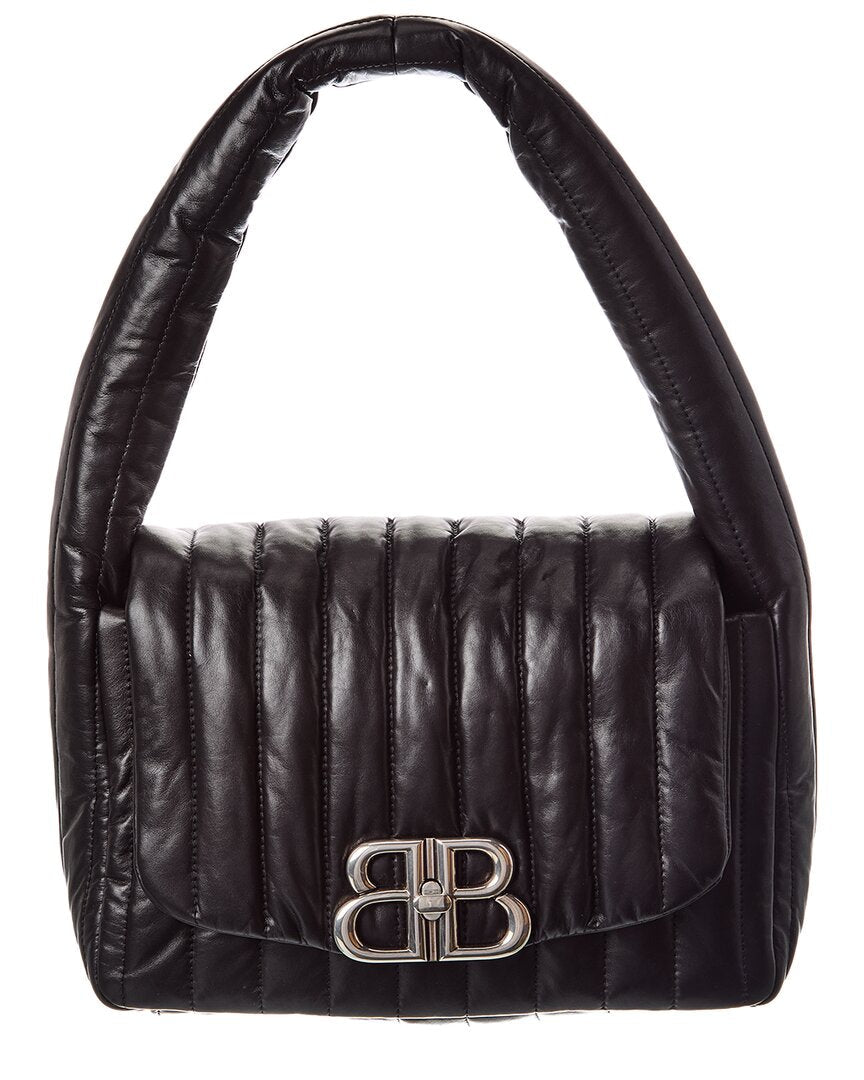 Balenciaga Monaco Padded Quilted Leather Shoulder Bag