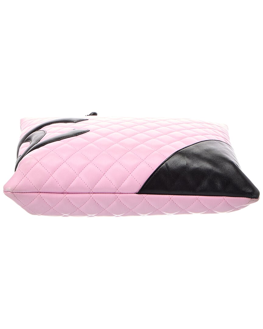 Chanel Black Quilted  Leather Cambon Flat Tote ( 1"1 Rep)