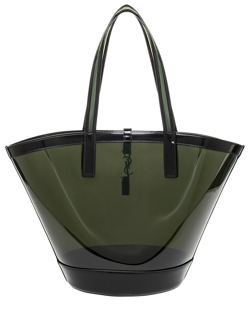 Saint Laurent Cassandre Panier Medium Vinyl Tote