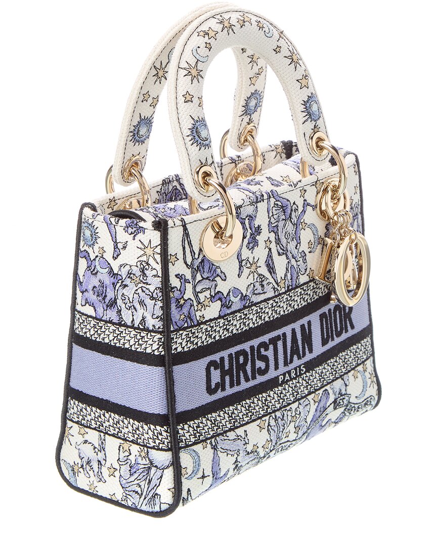 Dior Lady Dior Small Canvas Tote