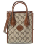 Gucci Mini Gucci Supreme Canvas & Leather Tote
