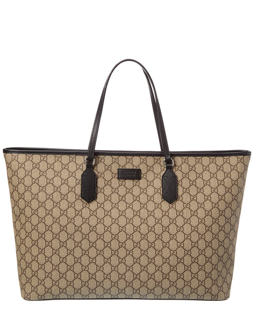 Gucci Gucci Supreme Canvas & Leather Tote
