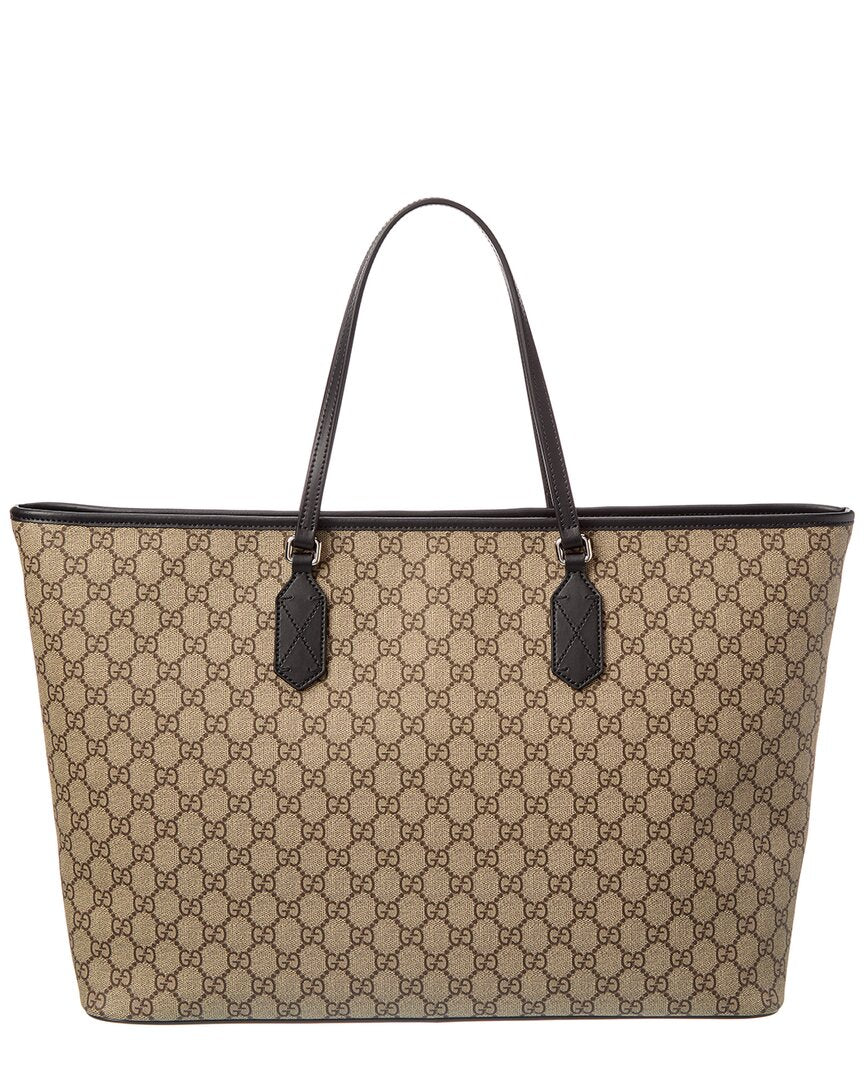 Gucci Gucci Supreme Canvas & Leather Tote