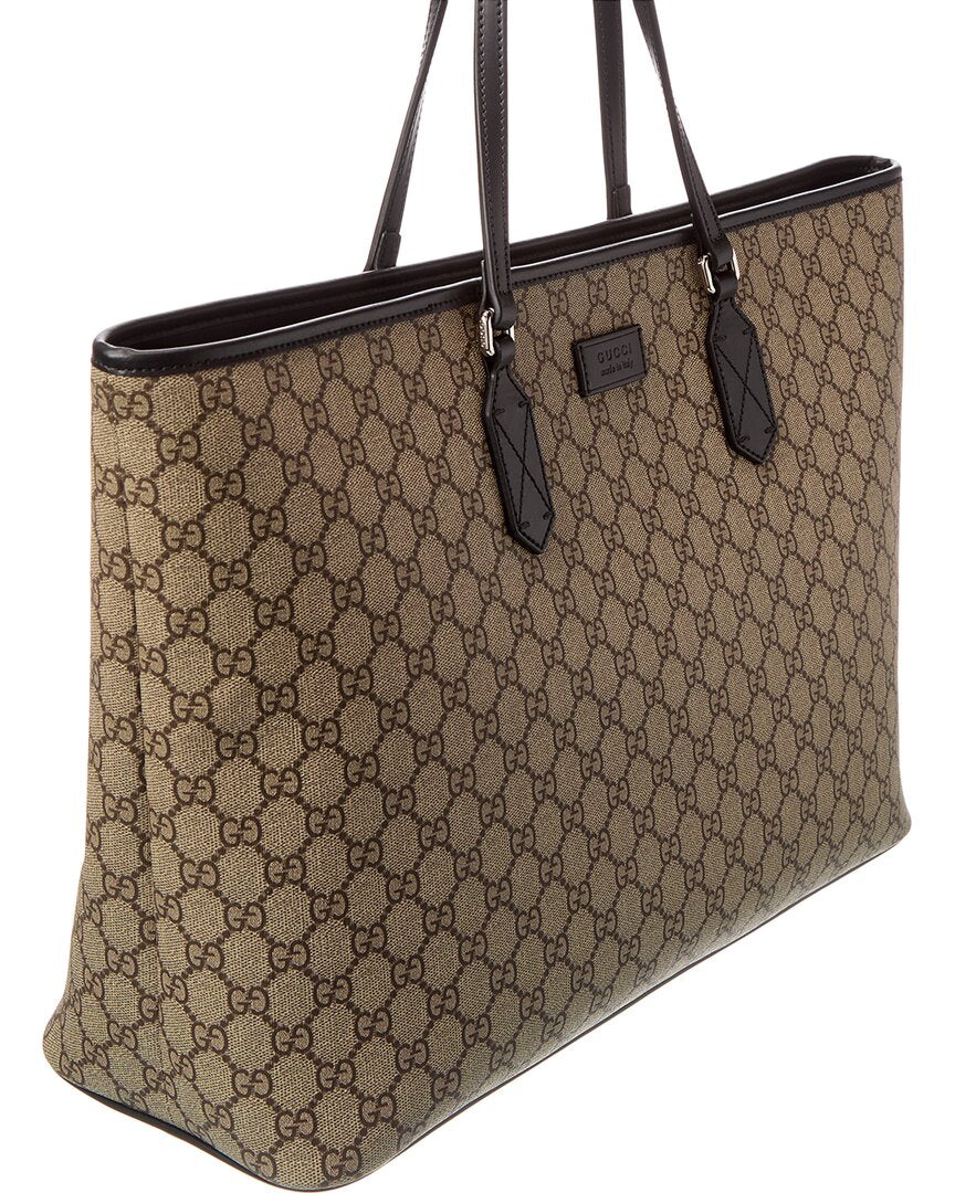 Gucci Gucci Supreme Canvas & Leather Tote