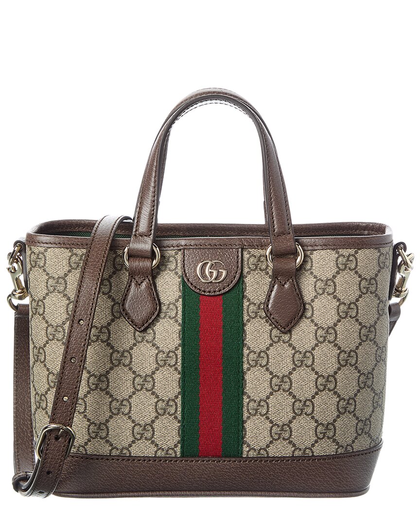 Gucci Ophidia Small Gucci Supreme Canvas & Leather Tote