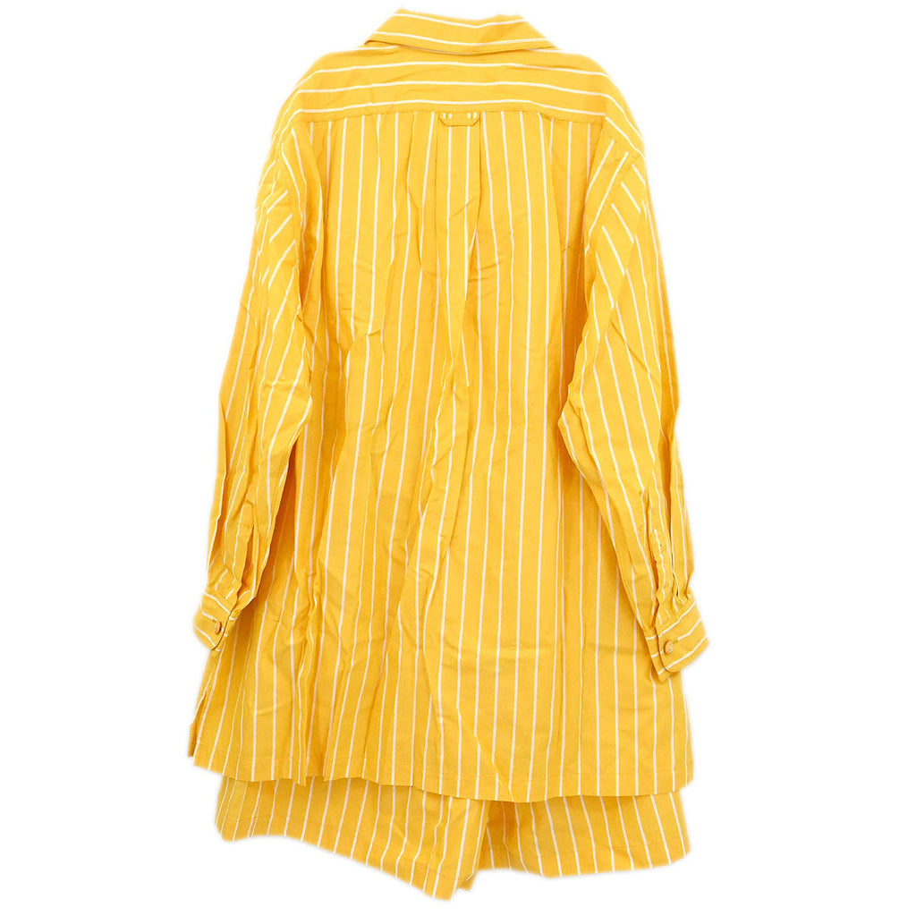 Chanel Setup Suit Shirt Pants Yellow #38