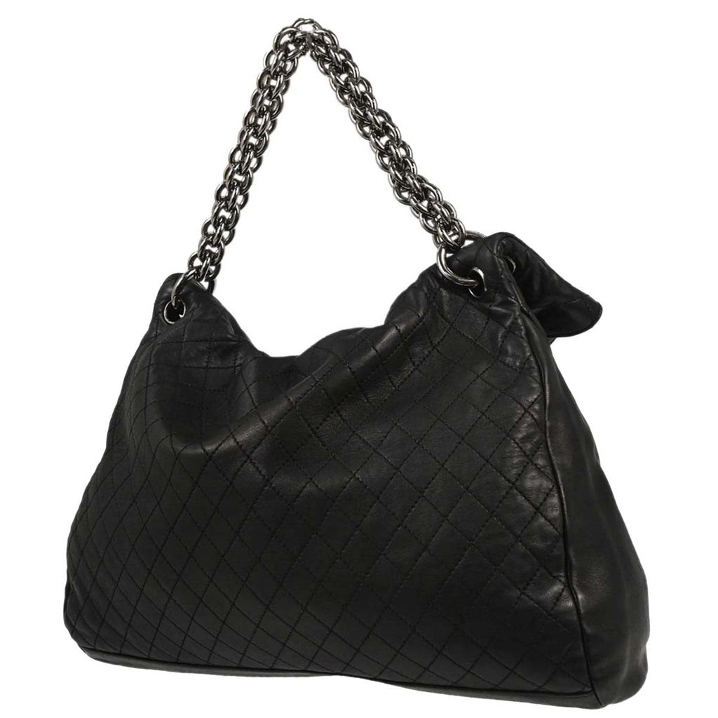 Chanel 2006-2008 Black Lambskin Chain Handbag