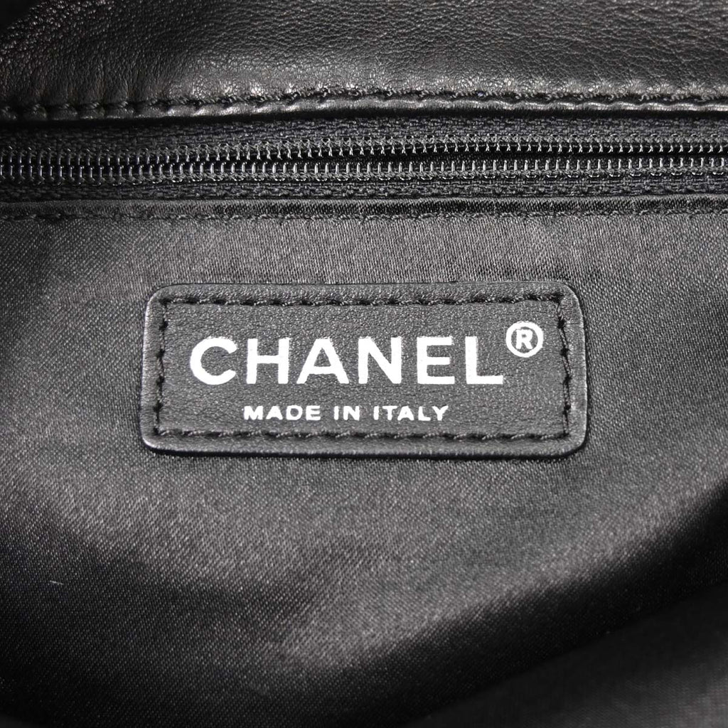Chanel 2006-2008 Black Lambskin Chain Handbag