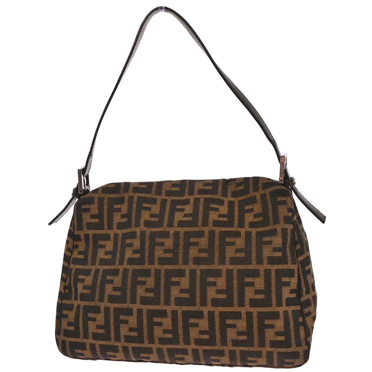 Fendi Brown Zucca Mamma Baguette Handbag