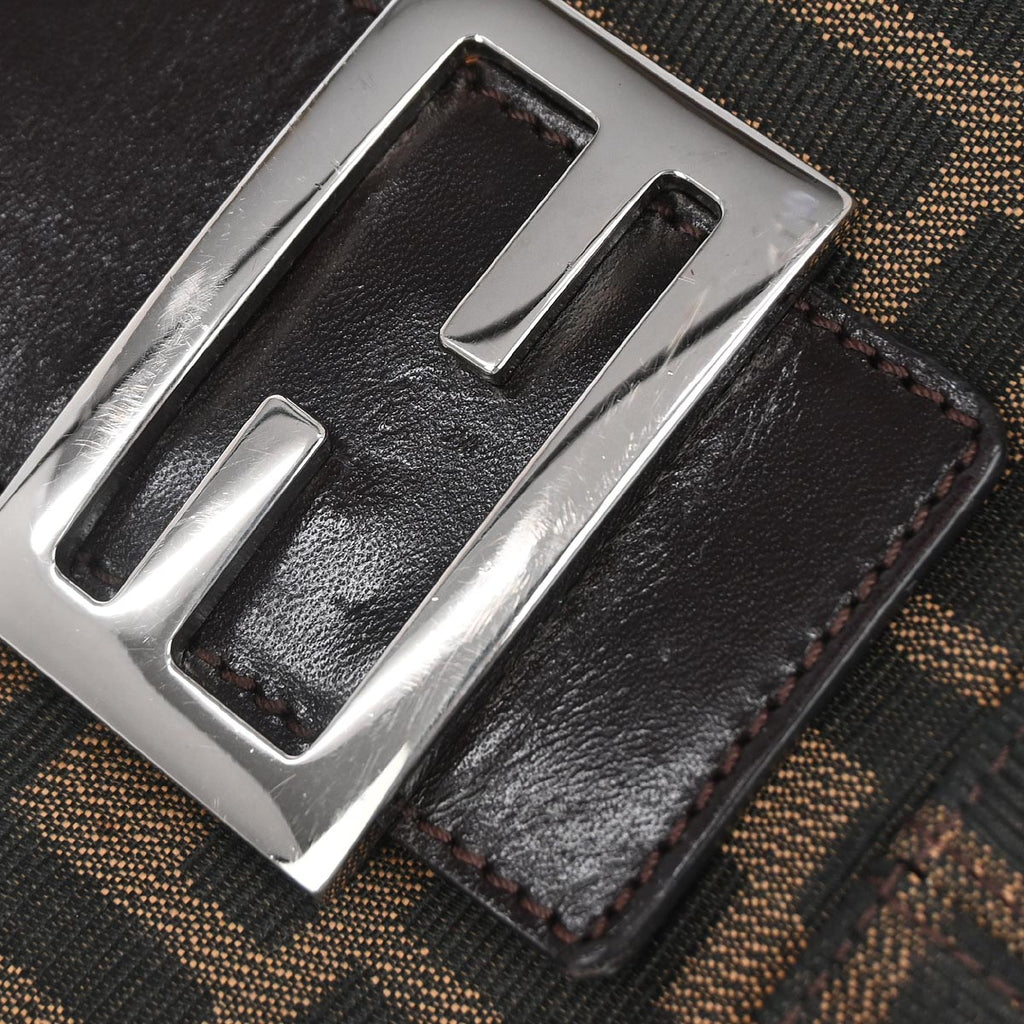 Fendi Brown Zucca Baguette Handbag